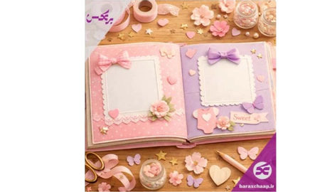 ایده تزیین آلبوم نوزاد دختر