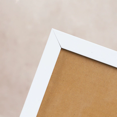 قاب عکس سفید ساده 2 سانتی